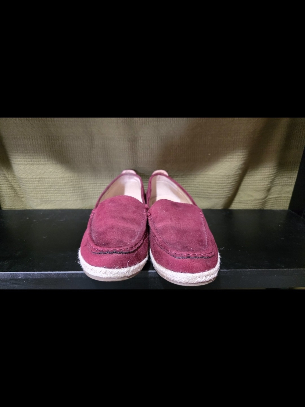 Journee Collection Burgundy Suede Loafers